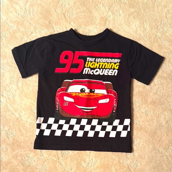 Disney Other - 4T Boys Disney Black and Red The Legendary Lightning McQueen T-shirt